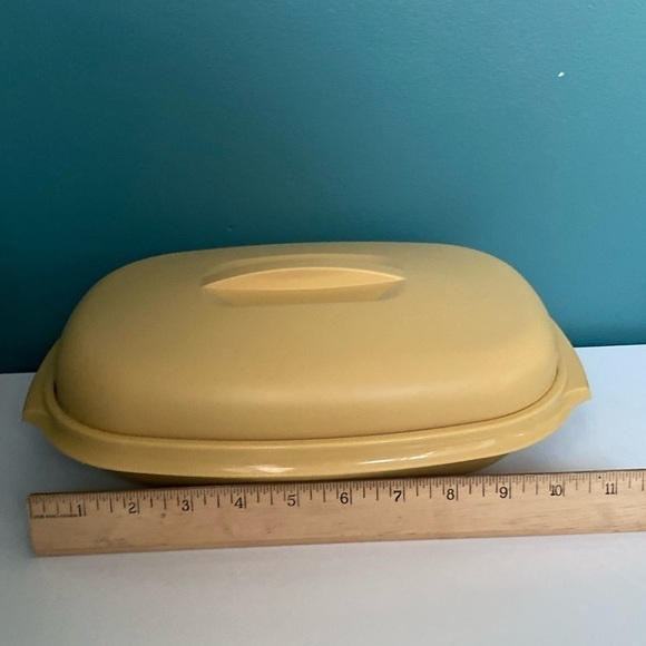 VTG Tupperware #1273 Harvest Gld 4 Pc Veg Rice Steamer Micro - Picture 14 of 14